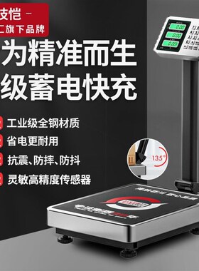 德国进口圣汇技恺电子秤商用折叠电子磅秤称卖菜100公斤300kg精准