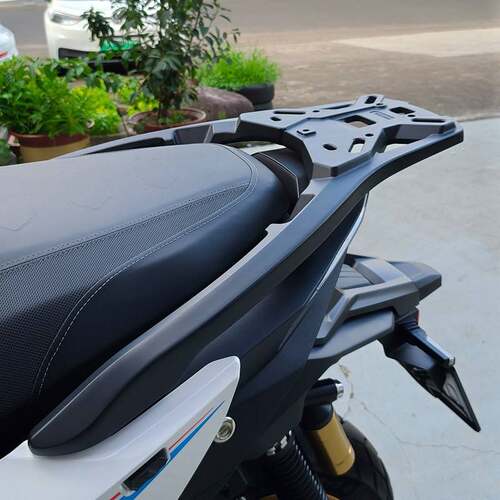 适用隆鑫无极SR450X后货架一体铝合金尾架尾箱架支架尾翼扶手包架