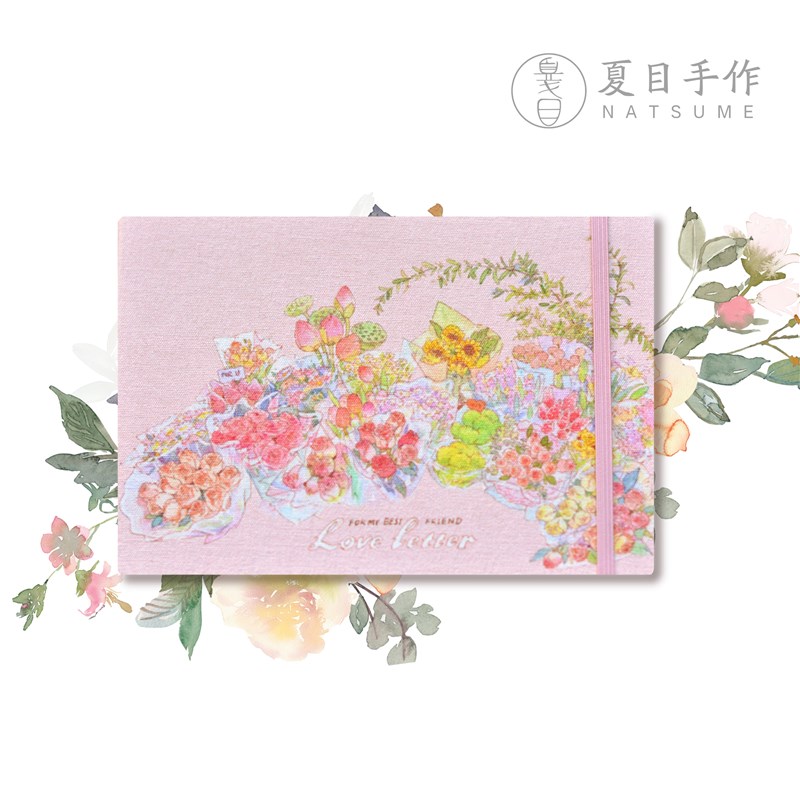 205NATSgUME X Littlejiang手工随身旅行水彩本手账素描本