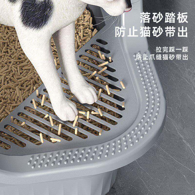 砂盆超大号防ynzP4iM1外溅半封闭式猫猫厕所特大放号开式因巨型猫