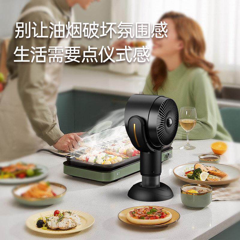 厨房小型化桌面吸833油烟机室内烧烤火器锅抽烟大吸气力带过滤空