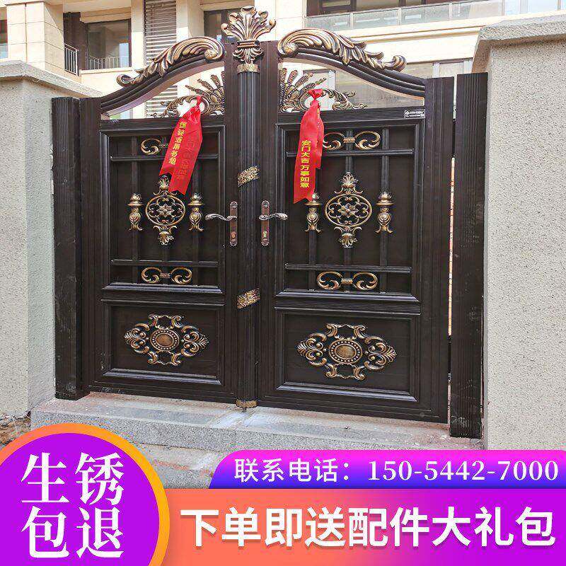 院大门进户门别墅庭楼院门中仿式古乡村子门铁门农村自建SuTdtavW