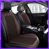 汽车坐垫马鞍垫四季 冰丝凉垫 通用亚麻座套养生荞麦座垫小蛮腰夏季