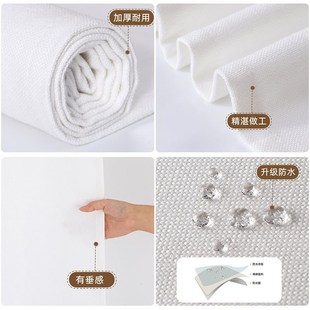 美式卫生间防水遮挡帘洗漱台杂物柜防尘遮丑帘洗手台浴室柜挡水帘