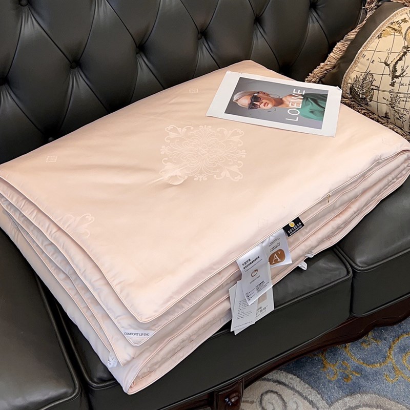 60木本大豆被轻巧贴身纤维被轻奢提花家用单双人春秋被芯