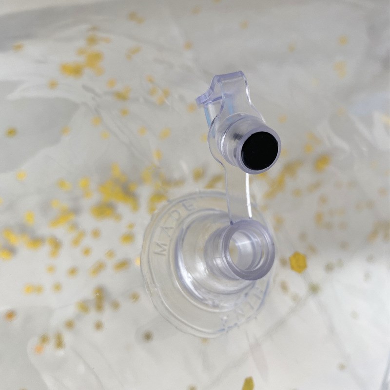 新款U型靠背躺椅 网红透明亮片水上充气躺椅浮排水上充气床