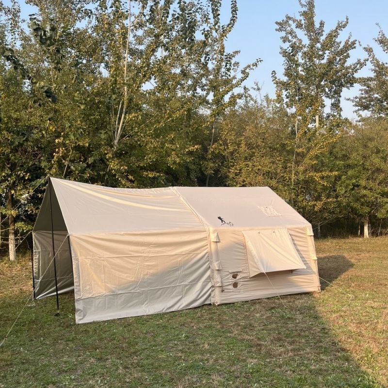 7.7平米充气帐篷防寒防冻加厚600D牛津布防水防风带天幕户外露营