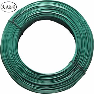 铁芯镀锌扎线 包胶扎丝线PVC扎丝包塑铁线 支架绑线 200米8380861