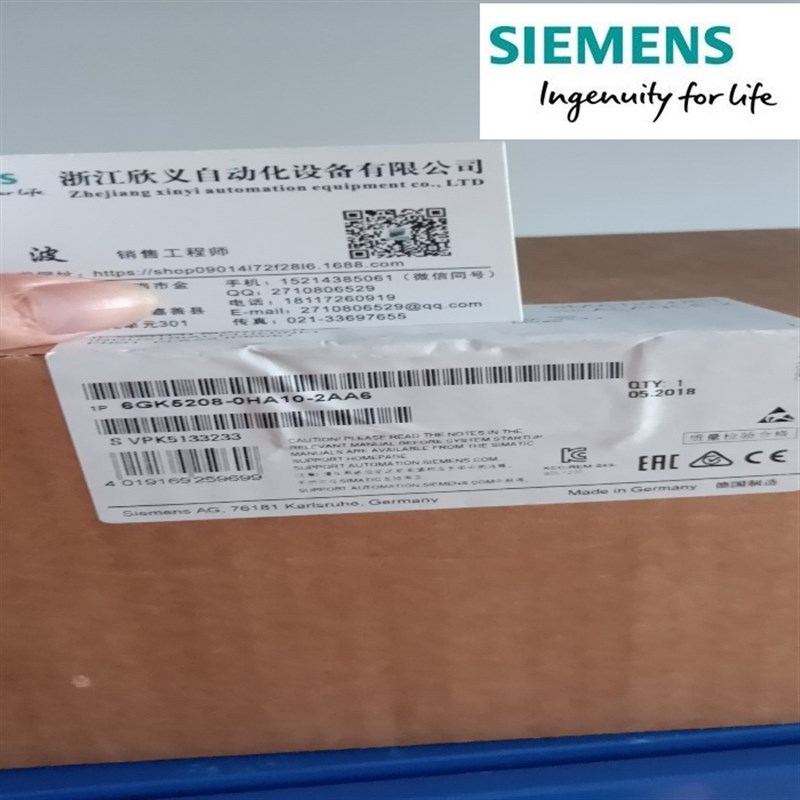 6GK5208-0HA10-2AA6SCALANCE X208PRO受管理的 IE 交换机8个端口