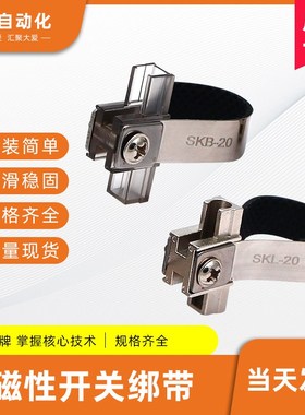 磁性开关感应器绑带支架SKB SKL MG01 MH07 CJ2 CM2圆形迷你气缸