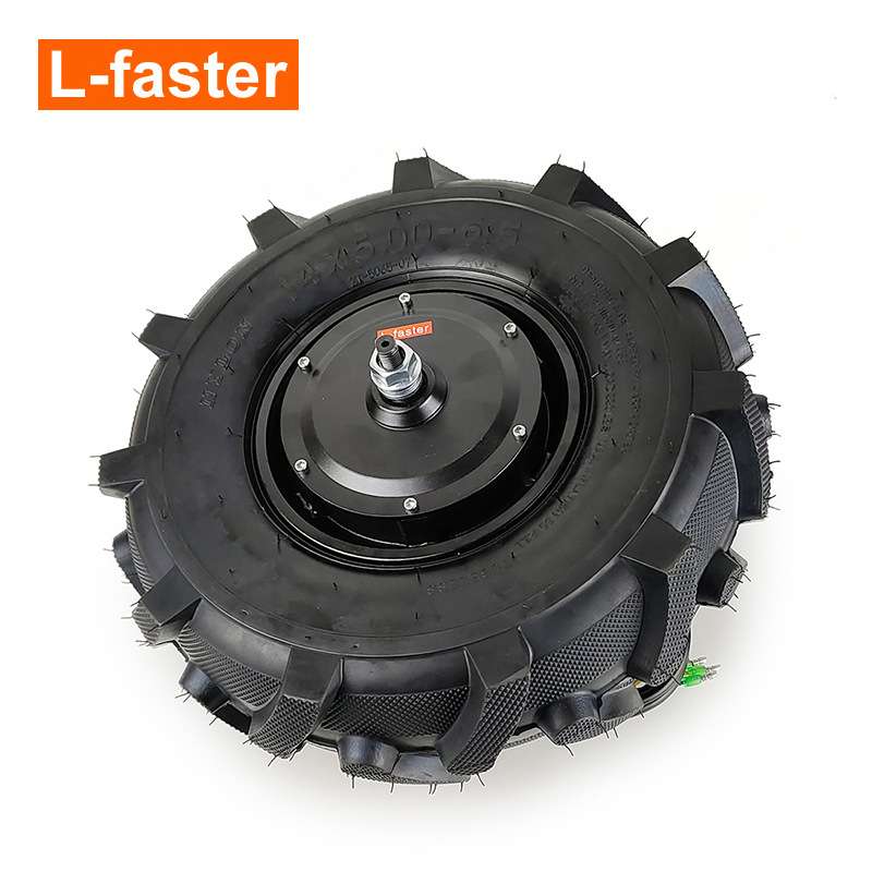 齿速比1:5手推车低速电机轮农用轮胎 14x5.00-6.5 用电动独轮车
