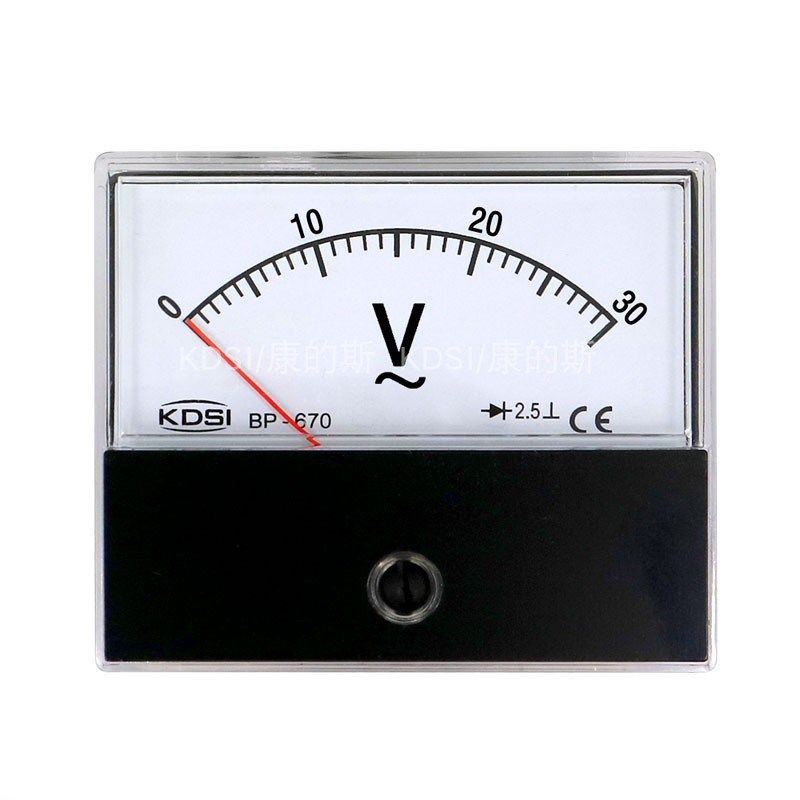 供应 KDSI指针式交流电压表BP-670 AC30V整流式电表 圆形开孔电压