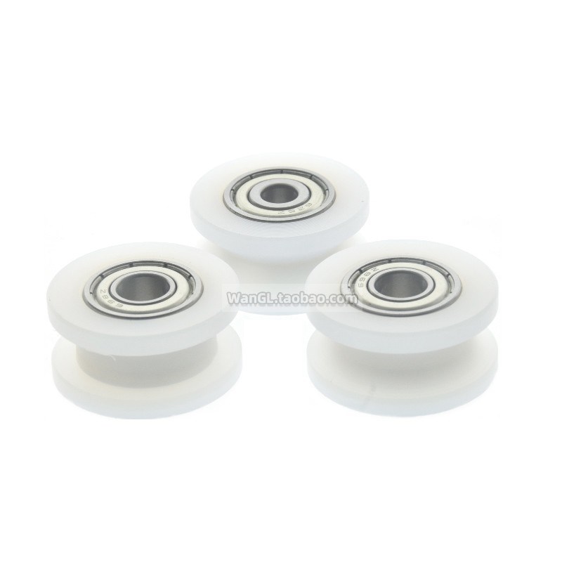 定制U型 V型 H型槽尼龙轴承滚轮门窗滑轮推拉门尼龙轮机械动滑轮