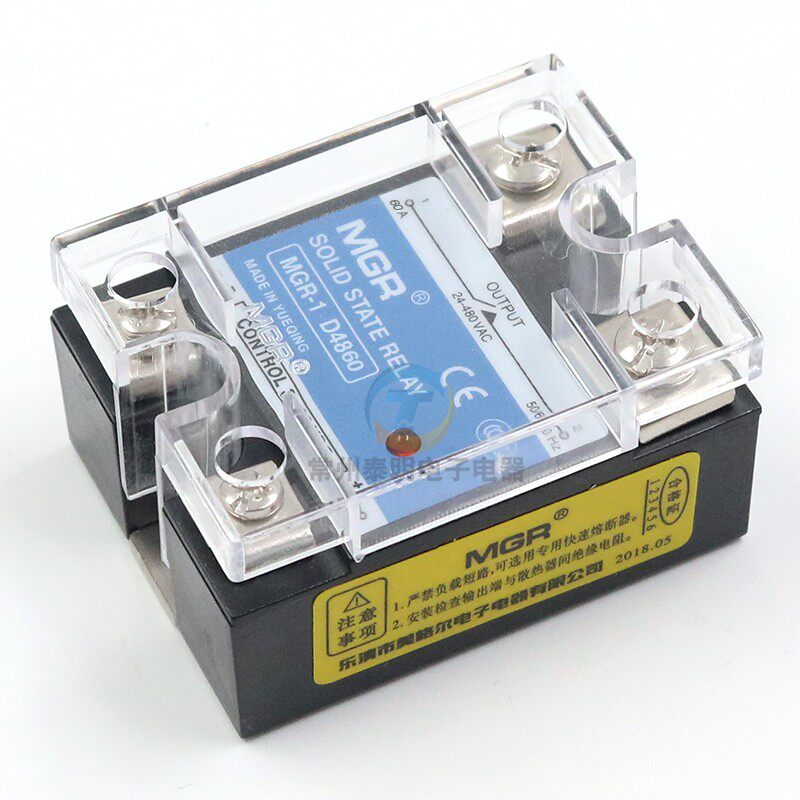 SSR单相固态继电器MGR-1 D4860直流控交流DC-AC常开60A4冠