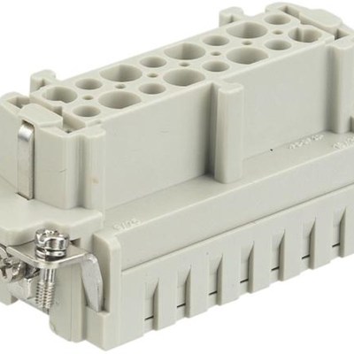 HARTING/哈丁重载连接器 09330162702 Han 16 E-F-C 矩形航空插头