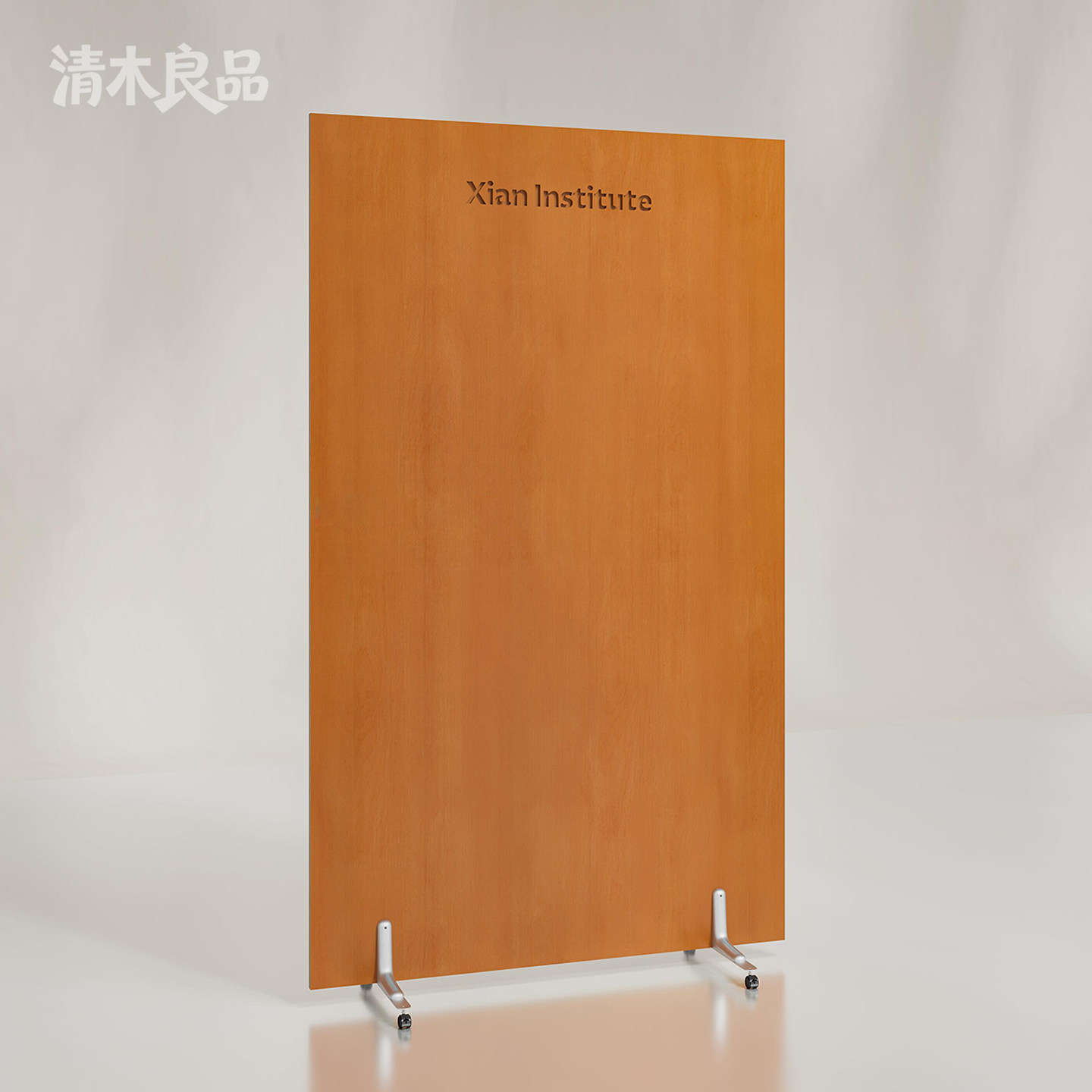 高级感直播间背景板服装店摄影道具可移动屏风隔断实木板展示牌