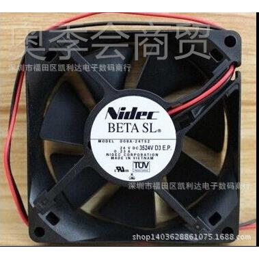 D08A-24TSI 05 24BCZV 0.23A 原装日本NDEC 8*0802*25 变频器风扇