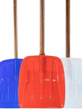 海斯迪克HKL-164塑料雪铲推雪板锨头雪锹垃圾铲含杆大号白色长46c