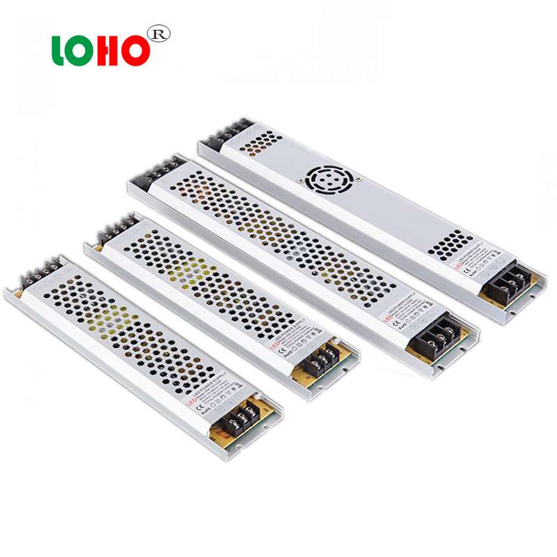 静音款12V24V360W超薄灯箱电源 12V30A360W24V15A长条超薄LED电源