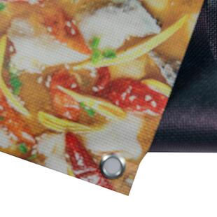 深圳厂家供应遮光双喷布 商场中庭吊幔双面布喷绘写真制作