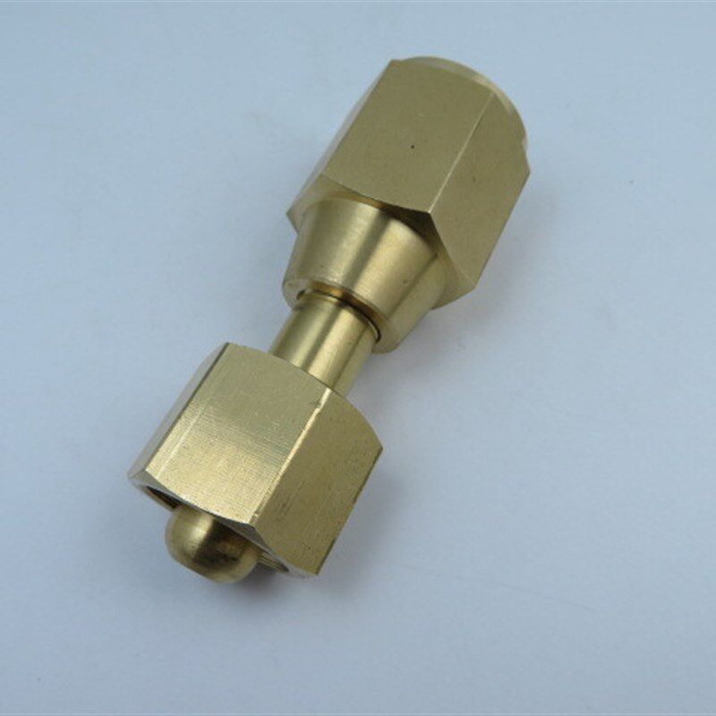 CGA540内凹口转G5/8内丝  双内丝G5/8活接钢瓶转接头减压器接头