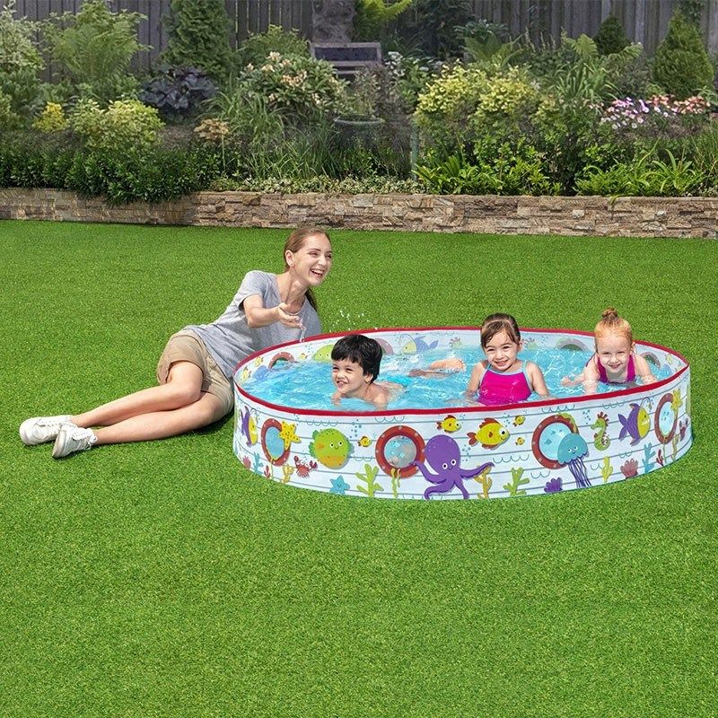 Bestway55029硬胶戏水池养鱼池钓鱼池浴池养睡莲池免充气