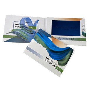 7寸高清视频贺卡广告宣传册公司产品介绍电子邀请函立体形贺卡