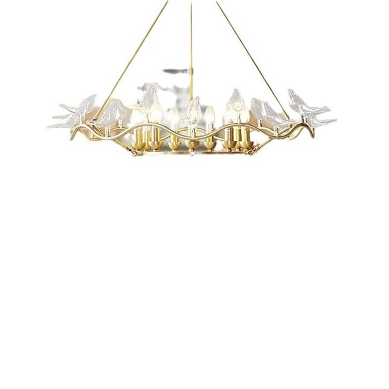 全铜美式小鸟吊灯客厅个性创意设计师后现代纯铜客厅餐厅卧室吊灯,家装灯饰光源,客厅吊灯,淘宝优惠券,粉丝福利购,淘宝优惠卷