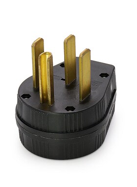 美国三相四线插头 NEMA14-50P美式组装插头 50A 125/250V