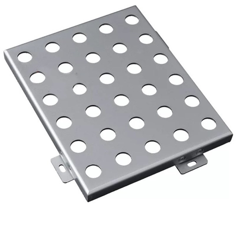 商铺门面穿孔铝板 2.5mm内装灯透光门头招牌穿孔镂空雕花铝单板