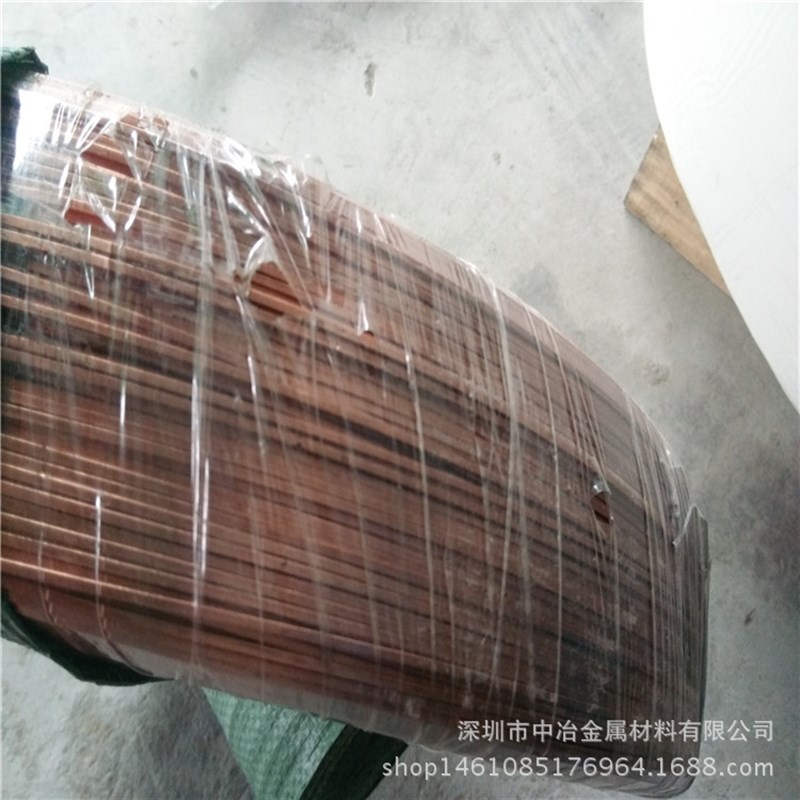 C1100软态紫铜线紫铜四方线加工T2紫铜扁线0.1*2mm接地扁紫铜线