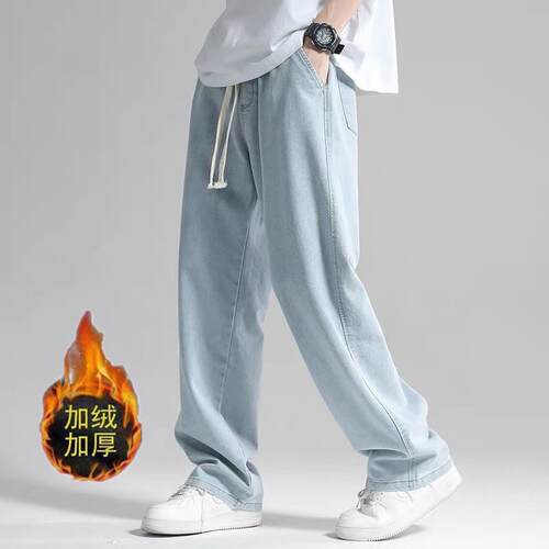跨境Straight Jeans Men's 2025 Summer Thin Fashion Loose