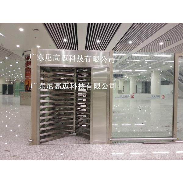 深圳机械白钢转闸门厂家动车站出口单向旋转门重庆火车站全高转闸