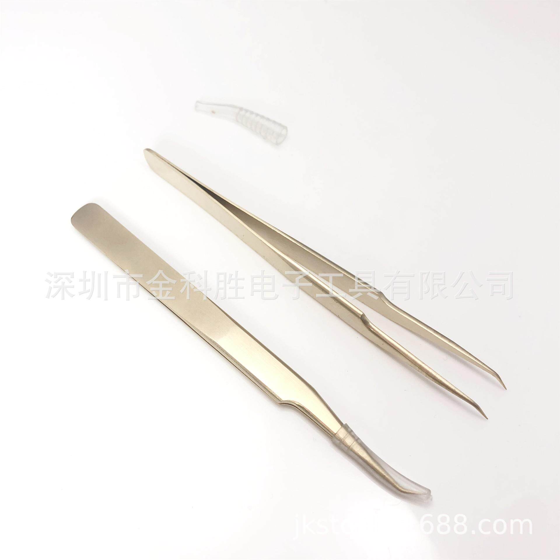 厂家热销BONNITA 51-SA系列金色高精密开花 弯头嫁接睫毛镊子眉夹