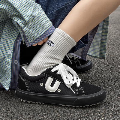 LUAGAIN明星同款小黑鞋休闲鞋