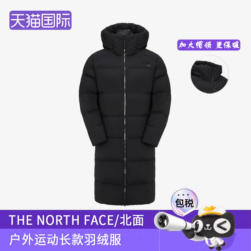 北面户外运动羽绒服长款