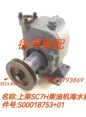 S00018753+01海水泵上柴SC7H船用柴油机机水泵762D-21C-000海水泵