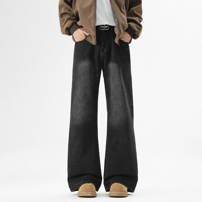 追素TS微喇牛仔裤水洗休闲百搭潮