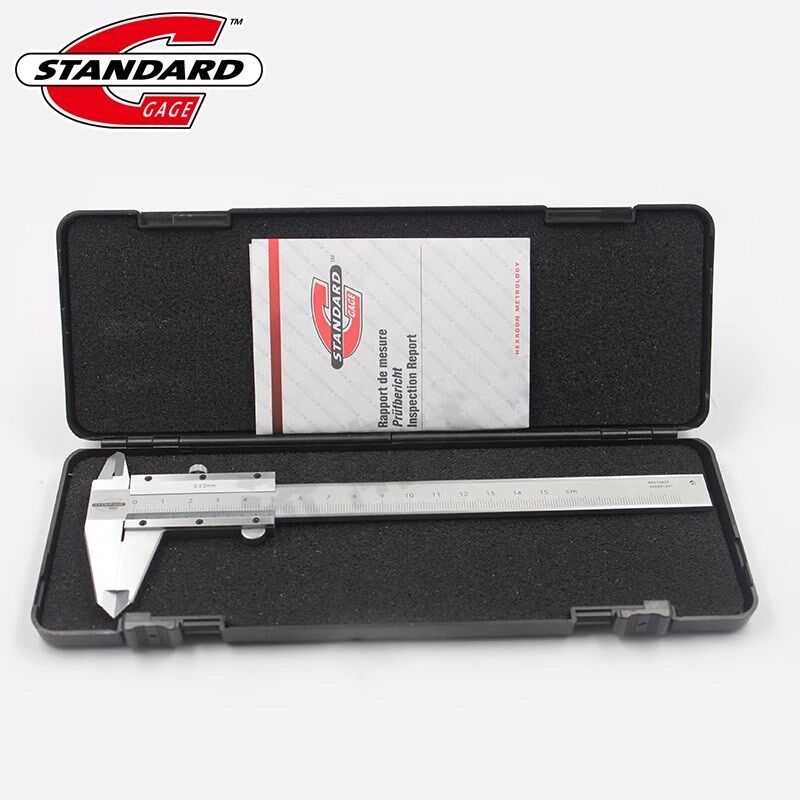 美国SG游标卡尺0-150mm高精度工业级碳钢耐磨Standard Gage