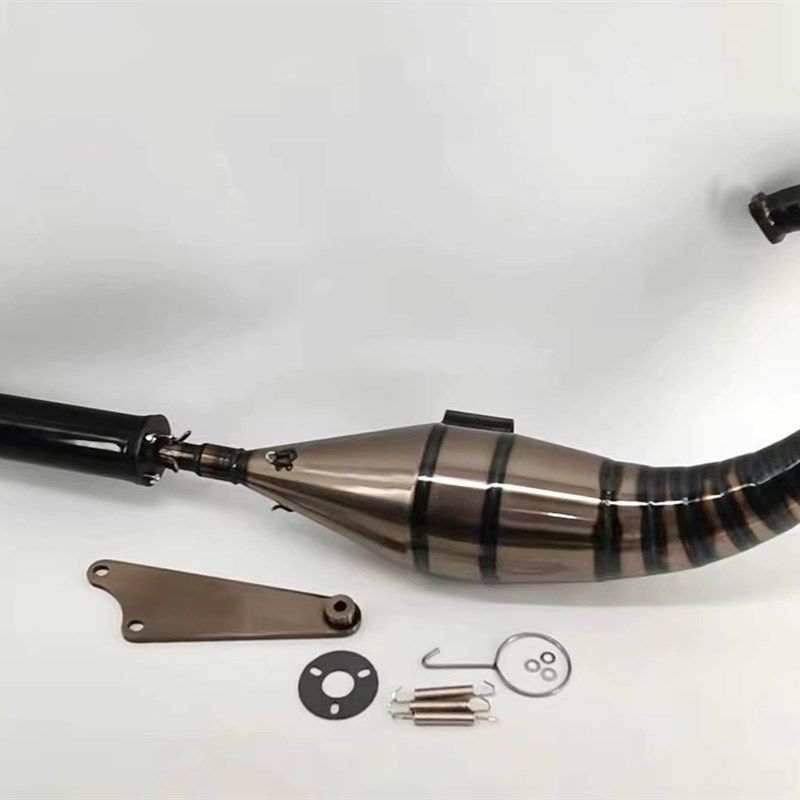 DIO50 AF18/28期 25期改装大弯管大象 排气管 90-125cc炮管 手工