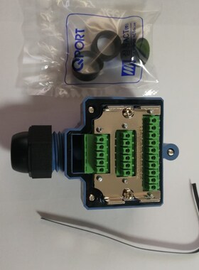 机床配件三排连接头MPH现货全新原装进口QPORT接线盒