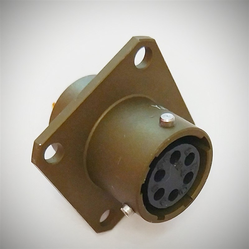 进口MS26482系列航空插座MS3112E10-6S,6芯,卡口快速连接