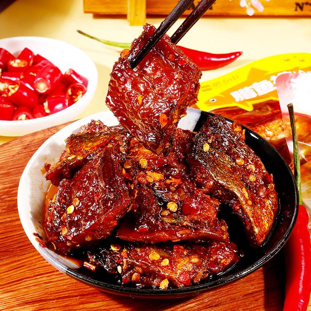 思乡山腊鱼排香辣鱼块魔鬼辣鱼肉即食鱼零食