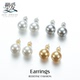 珍珠耳钉女S925纯银韩国fever同款 澳白耳环高级感大珍珠耳饰