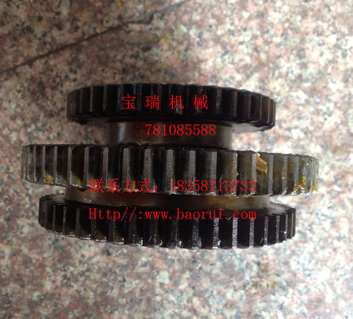 牡丹江机床厂CA6140车床配件三联齿轮 2042 41Z/58Z/50Z-2.25ML60