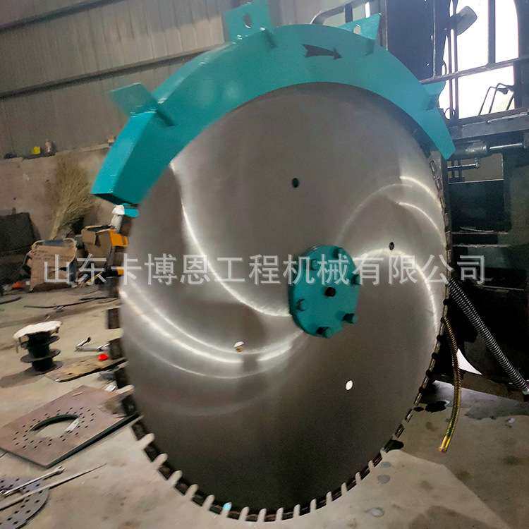 挖机改装圆盘锯 钢筋混凝土切割旋转式液压岩石锯 大理石圆盘锯