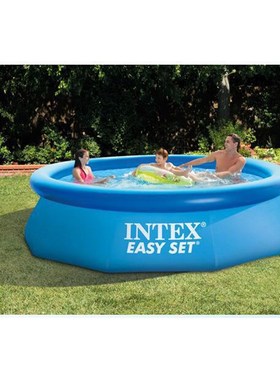 INTEX28110碟形水池 充气圆形游泳池家庭儿童戏水泳池 244*76cm