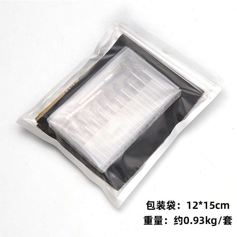 钨钢磨头3*6双纹砂纸打磨套装9.3*23cm干两用砂纸木雕打磨抛光