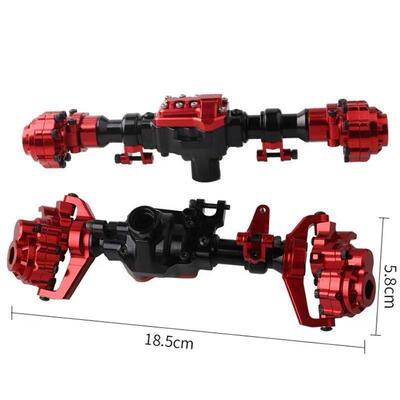 Traxxas4 Trx4路虎卫士攀爬车前后车桥金属外壳五金改装升级配件