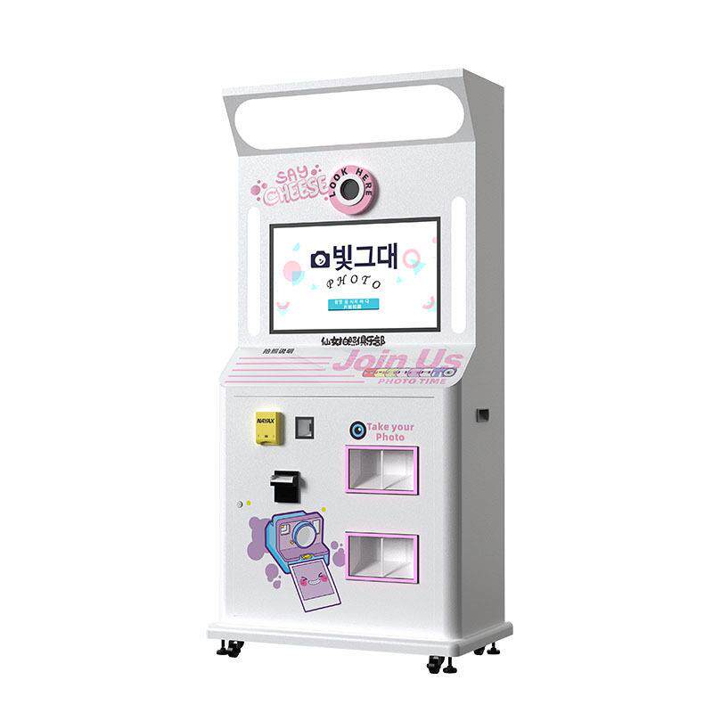韩国大头贴机器一体机双打印拍贴机透明相纸自助拍照机商场设备